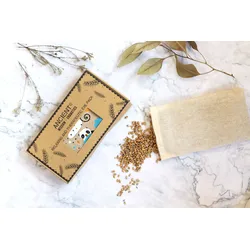 Lavender Natural Cotton and Juco Eye Pillow in Gift Box - Sleepy Panda