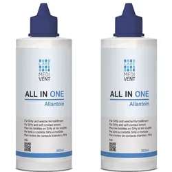 Medivent EVA All in One Aloe Vera Kombilösung mit Hyaluronat (2x 360ml)