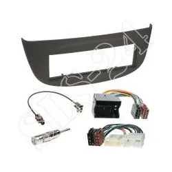 Autoradio 1-DIN Einbaurahmen Radioblende+Adapterkabel Einbauset für Renault T...