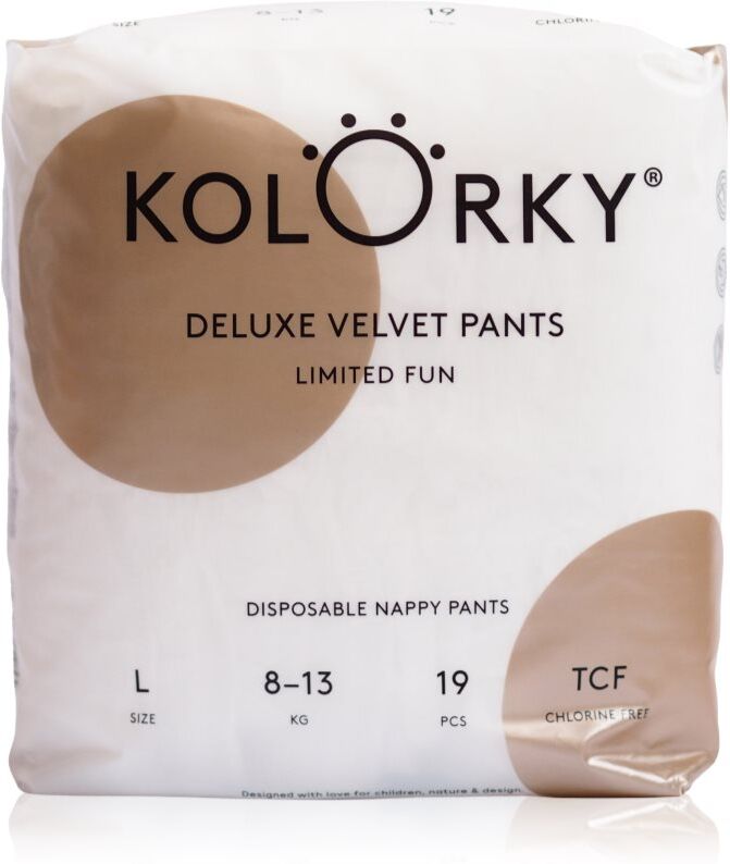 Kolorky Deluxe Velvet Pants Limited Fun culottes de protection jetables taille L 8-13 kg 19 pcs
