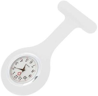 Uplifted Finds Nurse Silicone Fob Pocket Watch Quartz Clip On white
