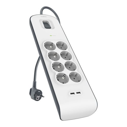 Belkin Steckdosenleiste 8-fach 2 Meter Netzkabel BSV804vf2M-V2