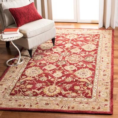 SAFAVIEH Anatolia Angeline Traditional Oriental Hand-spun Wool Rug