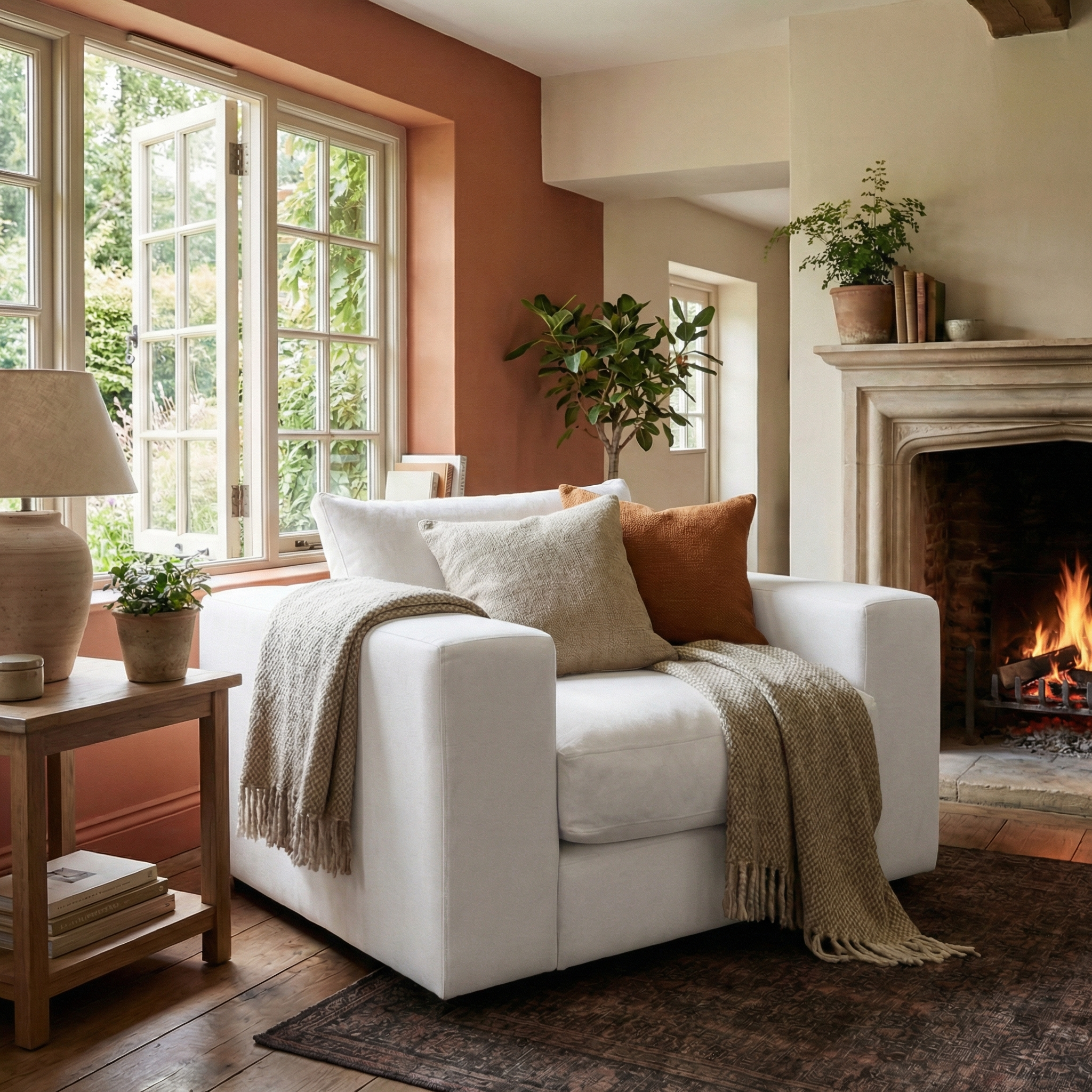 Sofa Style Hampshire Modular Armchair in Ivory