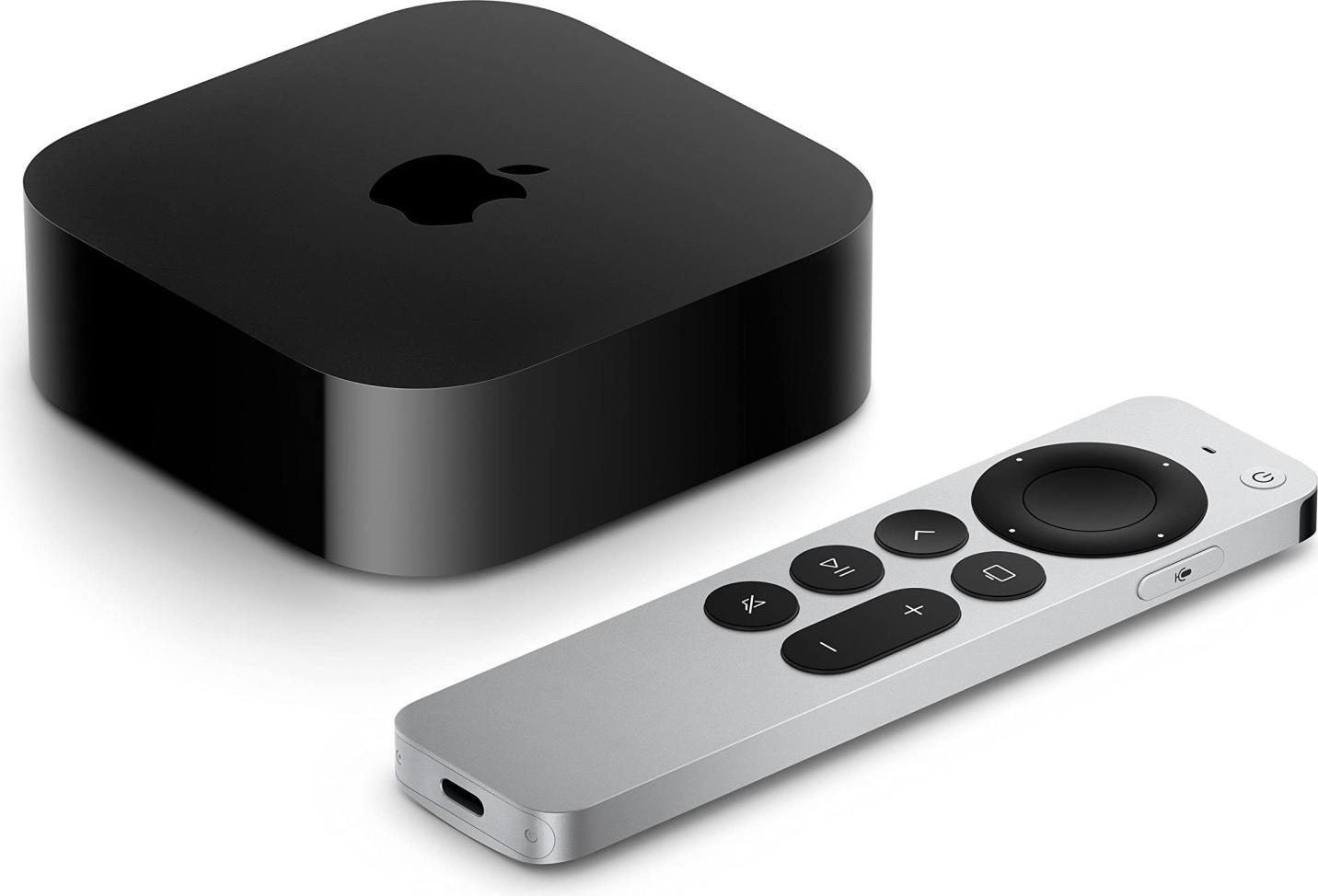 Apple TV 4K, Apple, A15, 64 GB, AVC, H.264, HEVC, M4V, MP4, MPEG4, AAC, AC3, AIFF, EAC3, FLAC, HE-AAC, MP3, MP3 VBR, WAV, GIF, HEIF, JPEG, TIFF