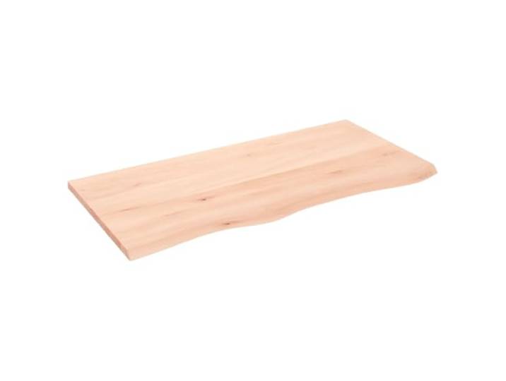 PUGYNBK Wandregal aus massivem Eichenholz, 100 x 50 x 2 cm Natürlicher Rand, handgefertigt, unbearbeitet, vielseitig für Badezimmer, Schreibtisch oder Schrank