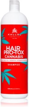 Kallos Hair Pro-Tox Cannabis champô regenerador com óleo de cannabis 1000 ml. Hair Pro-Tox Cannabis