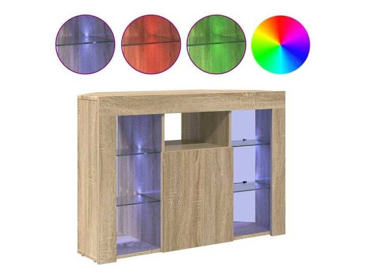 ARMOIRE TV - Gris - Meuble TV LED - d'Angle Montage mural - 1 PC - Chêne Sonoma 100x40x68cm T4975