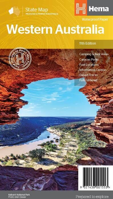Carte routière - Australie-Occidentale   Hema Maps