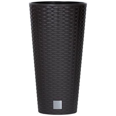 Blumentopf PROSPERPLAST "Rato round", braun, H:57,2cm, Kunststoff, Pflanzgefäße, Ø 30 cm