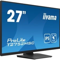 ProLite T2752MSC-B1, LED-Monitor 68.6 cm (27 Zoll), schwarz (matt), Full HD, IPS, Touchscreen, HDMI, DisplayPort, USB