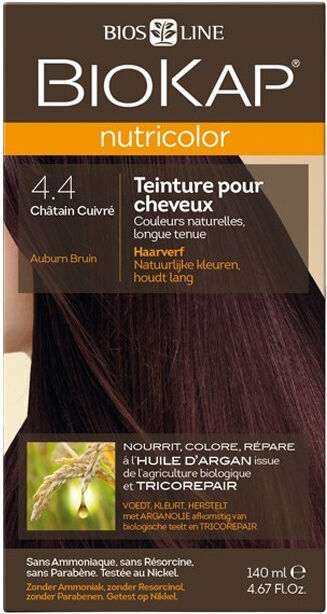 Biokap Nutricolor Hair Dye 140 ml 4.4 Copper Brown