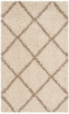 SAFAVIEH Hudson Shag Estella Diamond Trellis 2-inch Thick Rug