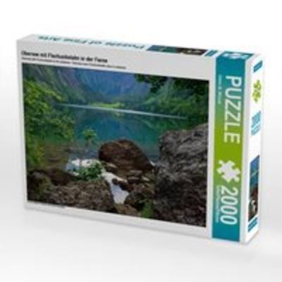 CALVENDO Puzzle Obersee mit Fischunkelalm in der Ferne 2000 Teile Lege-Größe 90 x 67 cm Foto-Puzzle Bild von Dieter-M. Wilczek