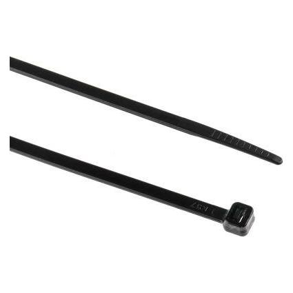 RS PRO Cable Tie 450x4.8 Black UV resistant (450 mm, 100 Stk.) (8111502)