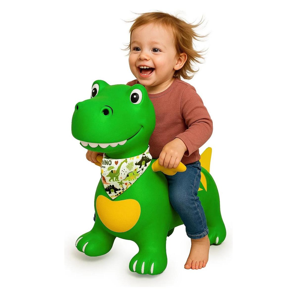 Grün Hüpftier Dino mit Flügel HoppyDoo mit Pumpe (466007)