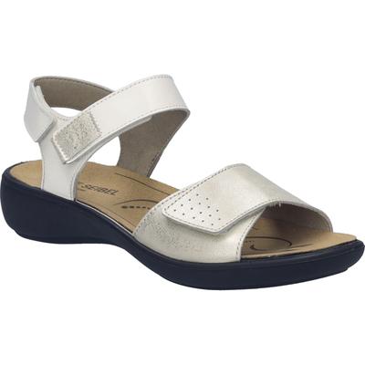 Sandale JOSEF SEIBEL "Ibiza 13, gold-kombi", Damen, Gr. 37, gold (gold, kombi), Obermaterial: 100% Rindsleder Leather cow., Schuhe Sandale