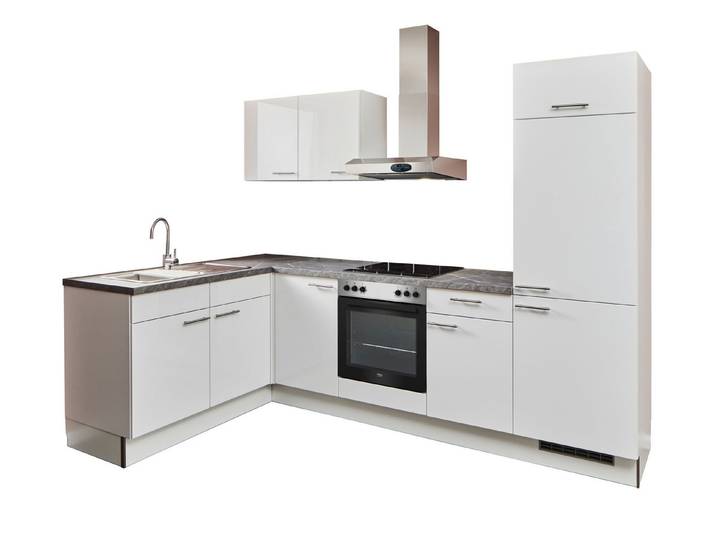 pino Winkelküche Farum, individuell anpassbar, gratis Küchenplanung mit Profis, (Breite 450cm), vormontiert, wahlw. mit E-Geräten, Preis inkl. Lieferung & Montage