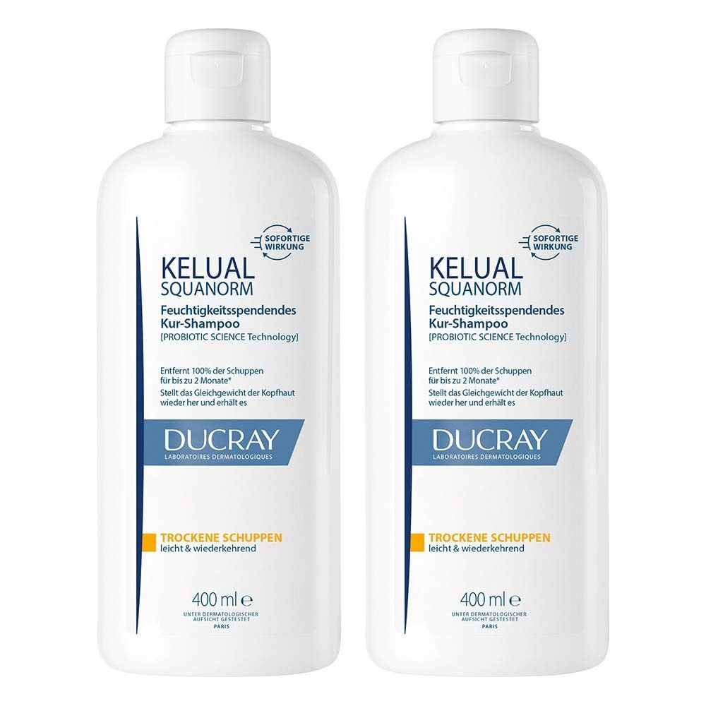 Ducray Kelual Squanorm Anti-Schuppen Shamp.trocken 400ml x2 2x400 ml Shampoo