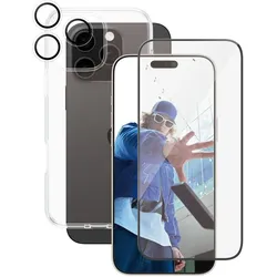 CARE by PanzerGlass® Flagship 3-in-1 Schutzset für iPhone 16 Pro Max
