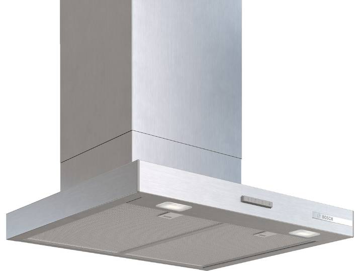 BOSCH Wandhaube DWB65CC30 , Energieeffizienz: B, silber (weiß, neutral), B:59,8cm H:6cm T:50cm, Dunstabzugshauben, Einfache Tastensteuerung & effizientes Dual Filtersystem, Wandhaube