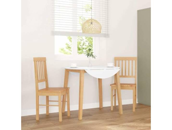 HGPOTUY Esszimmerstühle 2 STK Massivholz Gummibaum Ergonomische Rückenlehne, Stabile Holzkonstruktion, Vielseitig für Esszimmer und Wohnzimmer