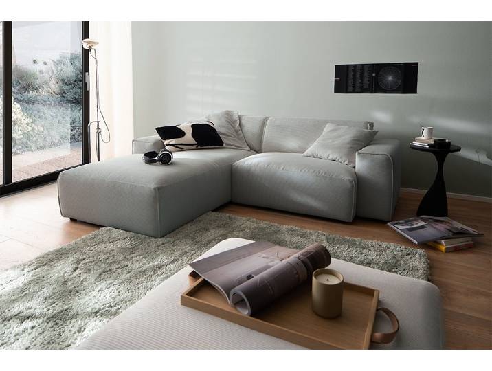 KAWOLA Ecksofa RANI, Couch L-Form rechts oder links, verschiedene Farben 228x189 cm