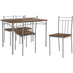 ESSTISCH SET 5-teilig Vintagebraun