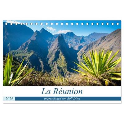 La Réunion - Impressionen von Rolf Dietz (Tischkalender 2026 DIN A5 quer), CALVENDO Monatskalender