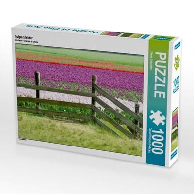CALVENDO Puzzle Tulpenfelder | 1000 Teile Lege-Größe 64x48cm Foto-Puzzle für glückliche Stunden