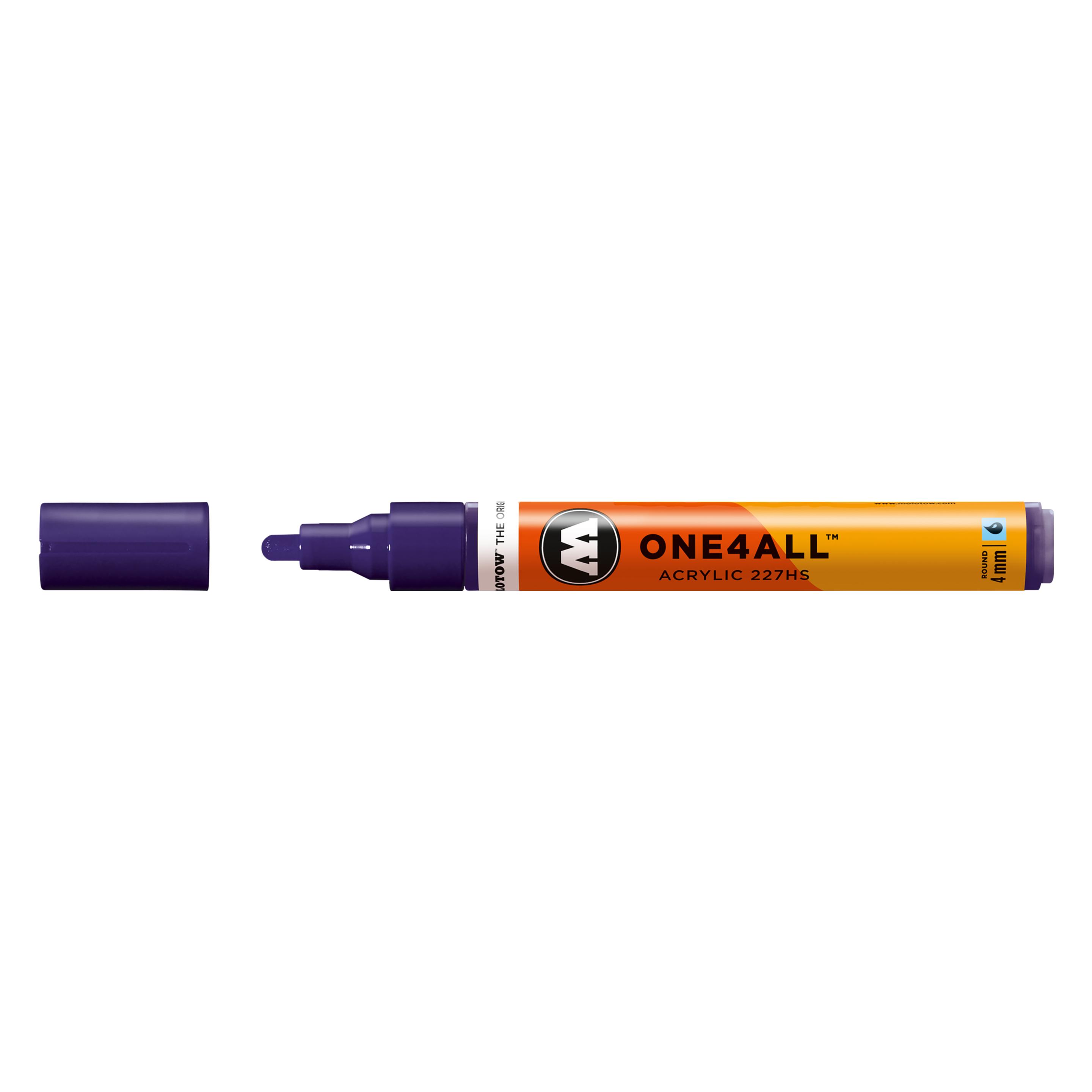 Molotow Permanentmarker One4All 227 HS nachfüllbar 4mm violett dunkel (1x) (MO227220)