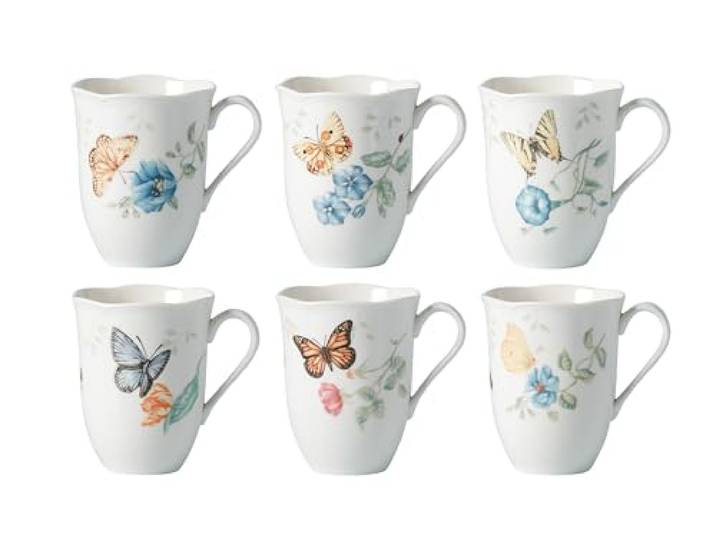 Lenox 892798 Butterfly Meadow 6-teiliges Tassenset