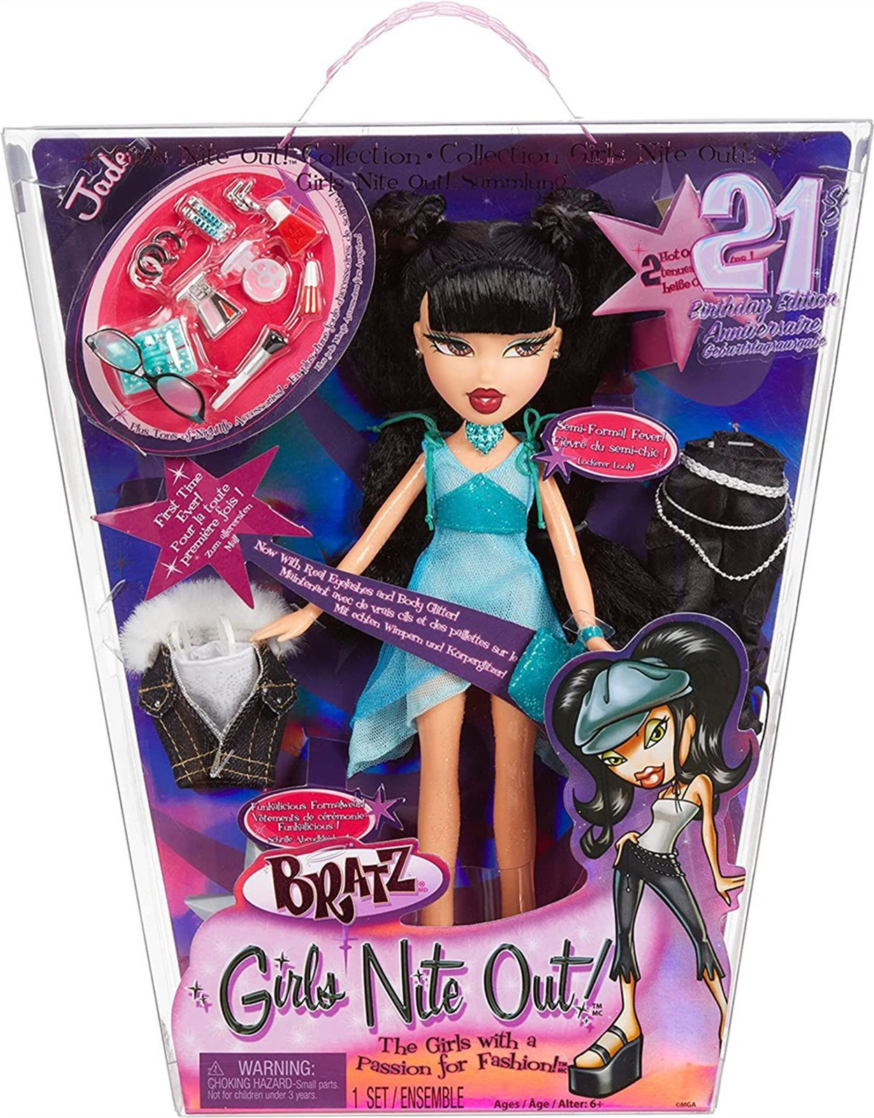 MGA Bratz Themapop Jade Modepop voor Meisjes en Jongens, Meerkleurig