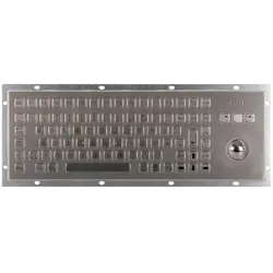 Joy-it IPC Keyboard 02 IP65 NEMA 4X Kabelgebunden Tastatur Deutsch, QWERTZ Silbe (DE, Kabelgebunden), Tastatur, Silber