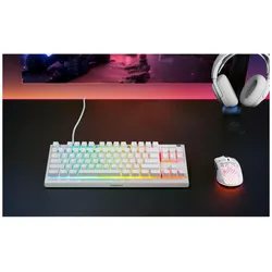 SteelSeries Apex 3 TKL (DE, Kabelgebunden), Tastatur, Weiss