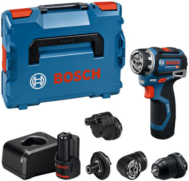 BOSCH Visseuse GSR 12V-32 FC, 2x GBA 12V 2.0Ah, divers embouts, L-BOXX (06019N7101)