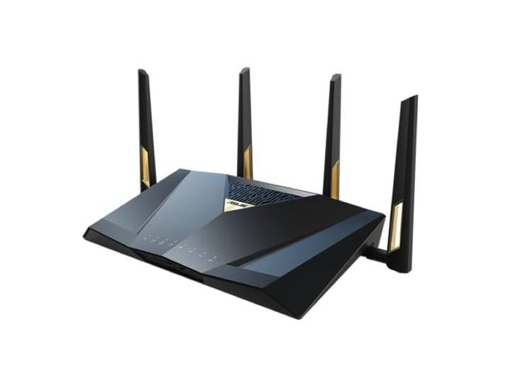ASUS RT-BE88U Dual-band WiFi 7 AiMesh Extendable Prestatie Router, 4K-QAM, MLO, Dual 10G poorten, SFP+, Vier 2.5G poorten, Vier 1G poorten, Netwerkbeveiliging zonder abonnement, VPNs
