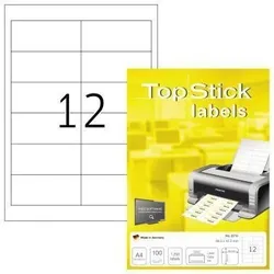 Without Brand Etikett TopStick 8711 96,5x42,3mm weiß 1.200 St./Pack.