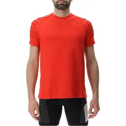 UYN Padel Series OW kurzarm Padel Tennisshirt Herren R232 - mandarin red L