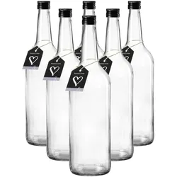 FLASCHEN Mara transparent 1 l 6er Set