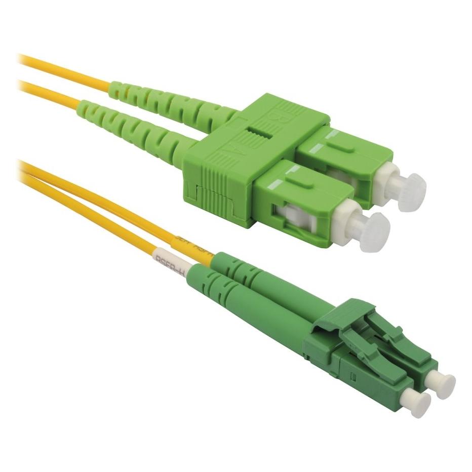 XtendLan optický patch kabel LC/APC-SC/APC 5m / Optický patch kabel / 9/125 duplex / G.652d / LS0H (5 m) (FOP-LCASCA-D-5-9)