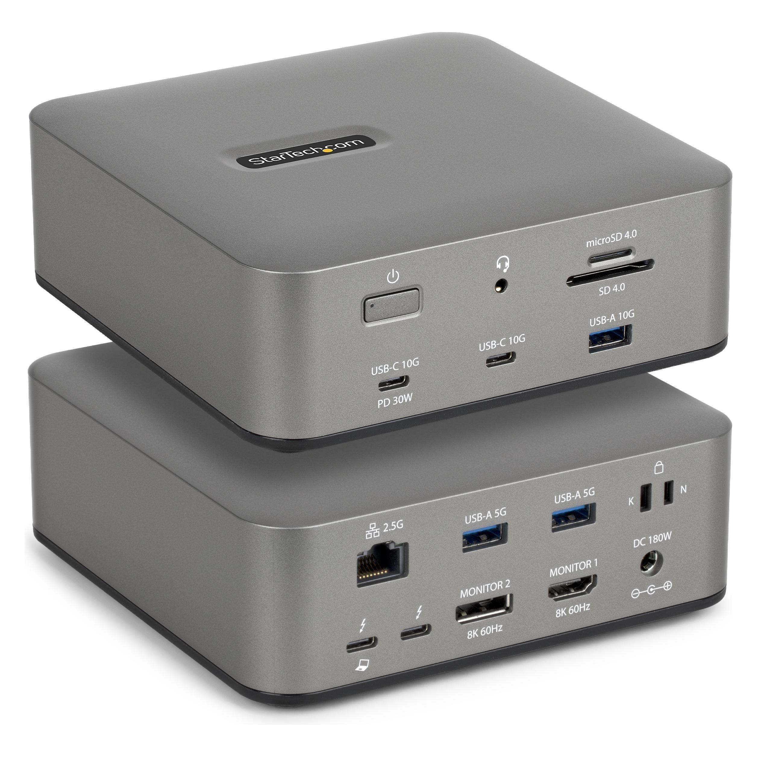 StarTech Thunderbolt 5 Docking Station Triple Monitor 140w Laptop (Thunderbolt, 11 Ports) (215UE-TB5USB4DOCK)