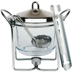 APS Feuerzangenbowle-Set, Fondue Set, Silber