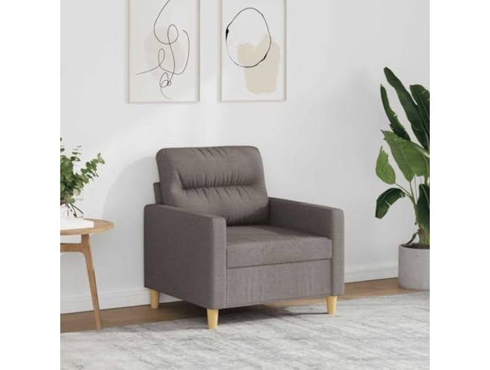 HEFZGDB Sofasessel Taupe 60 cm Stoff Moderner Sessel mit Strapazierfähigem Bezug und Robustem Metallgestell für Wohnzimmer und Entspannung