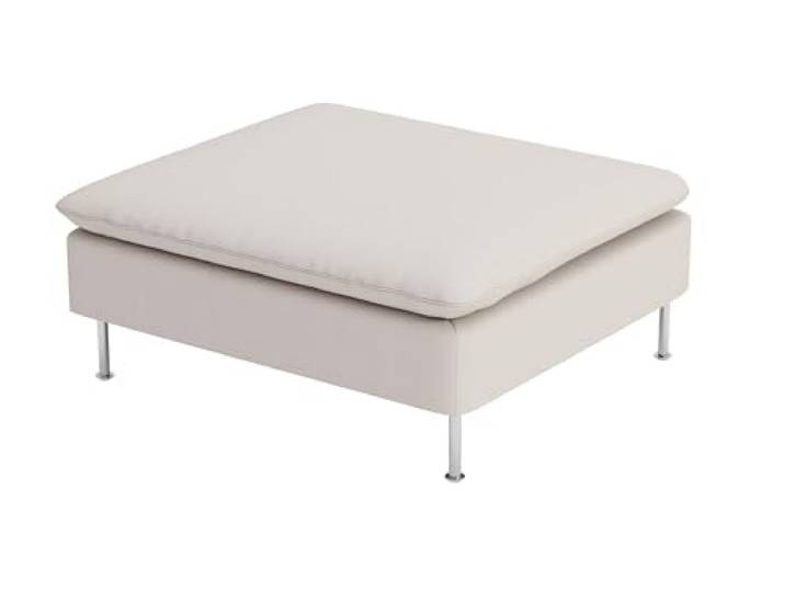 HomeTown Market Housse de Canapé en Tissu Durable Compatible for IKEA SODERHAMN Housse de canapé. Canapé Non Inclus. (Polyester Beige Ottomane)