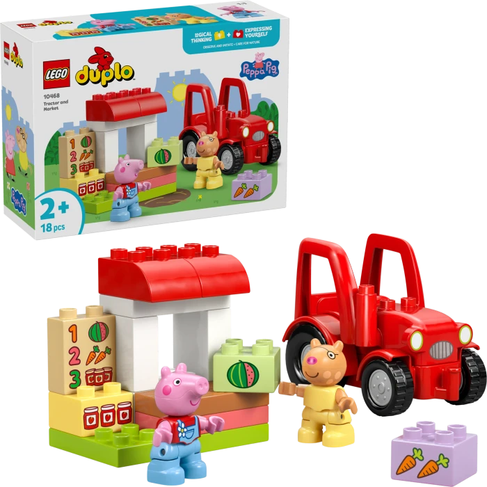 LEGO DUPLO Peppa Wutz 10468 Traktor und Marktstand
