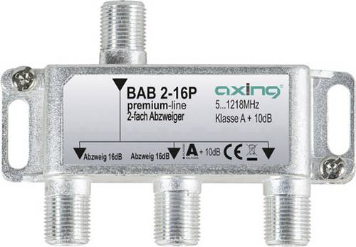 Axing BAB 2-16P Kabel-TV Abzweiger 2-fach 5 - 1218MHz