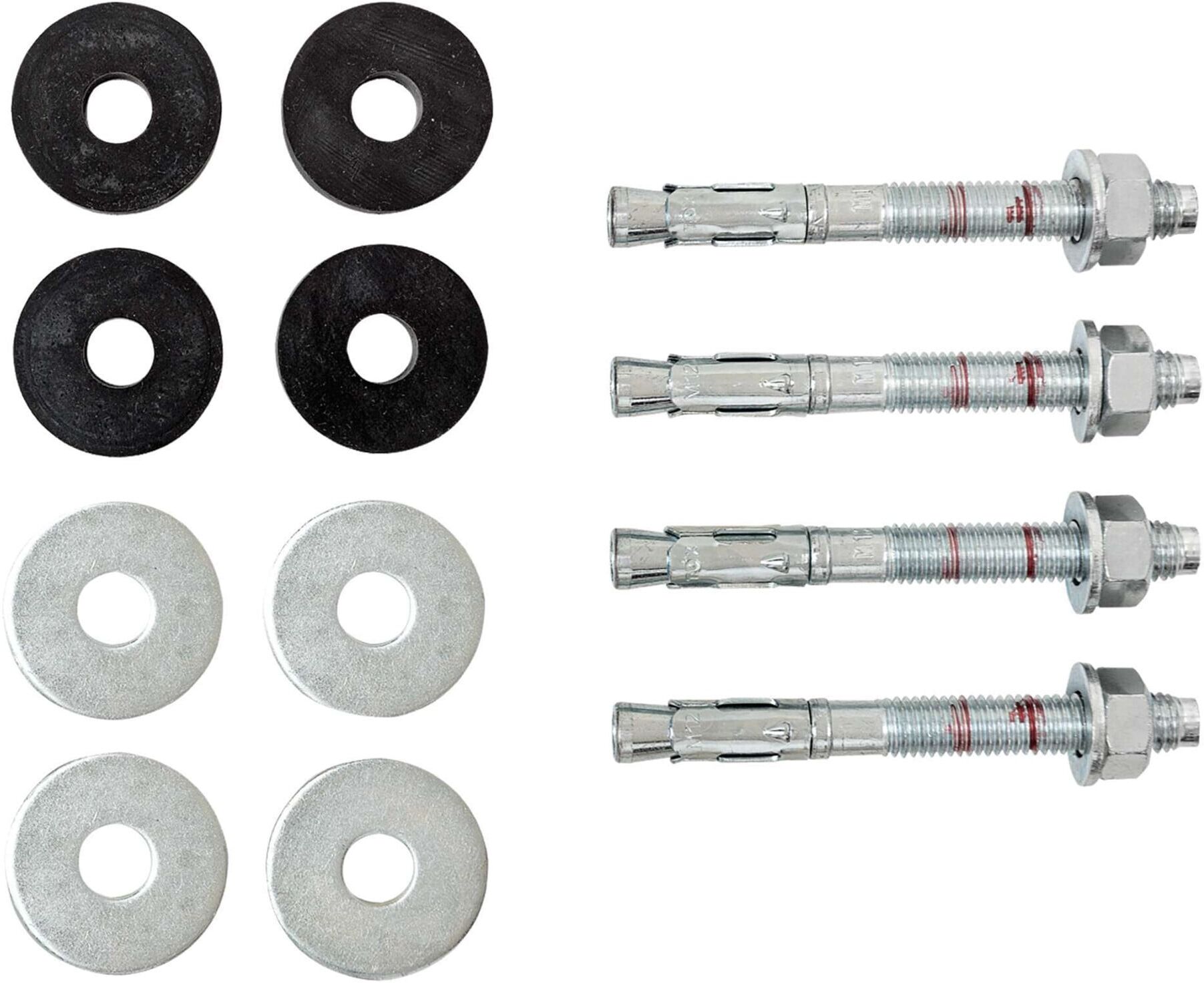 MORAVIA Durchsteckanker FLEX mit Gummipuffer 4er-Set für Betonböden (109.21.961)