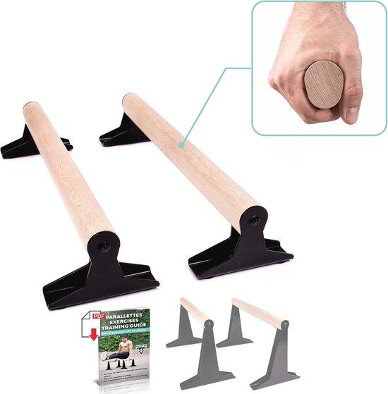Famanu Parallettes Ergonomische Handstandstützen - Holz