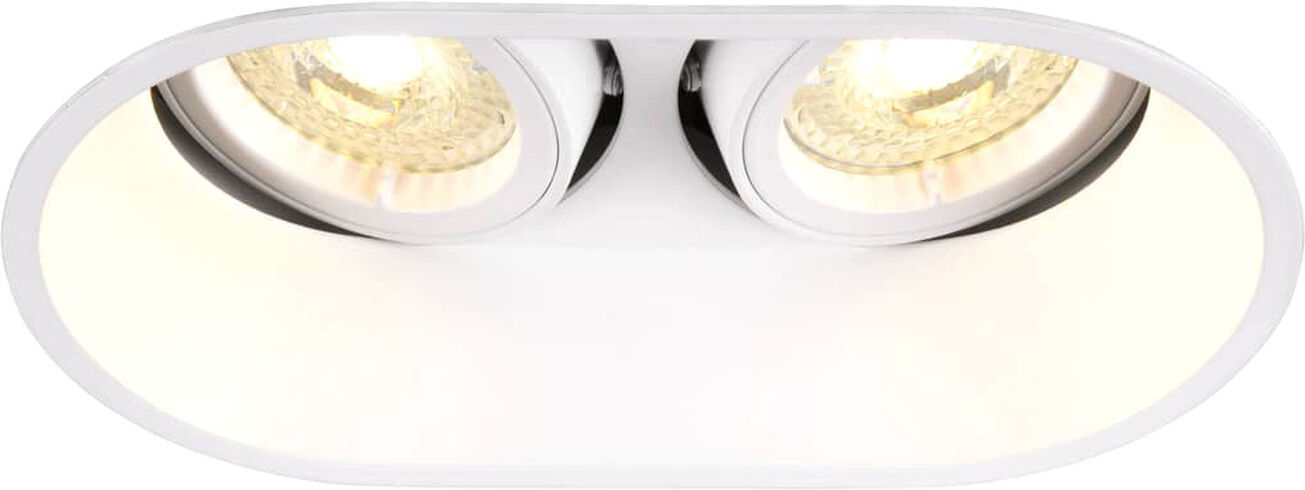 Slv Horn Double Qpar51, Deckeneinbauleuchte Weiß 25w - Downlights